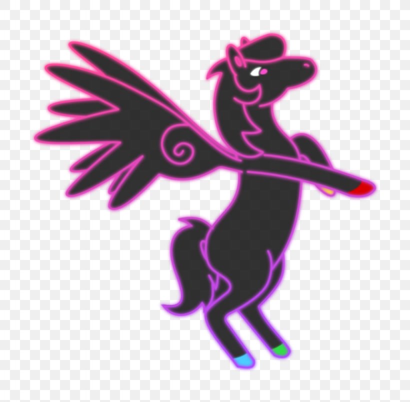 Neon Pegasus Caballo Alado Unicorn, PNG, 1024x1005px, Neon Pegasus, Art, Caballo Alado, Deviantart, Fictional Character Download Free