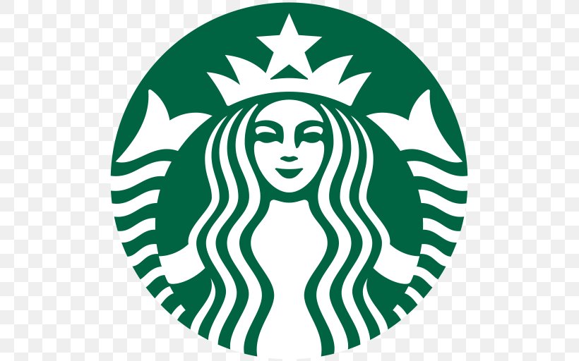 Starbucks Cafe Coffee Clip Art Logo, PNG, 512x512px, Starbucks, Area, Artwork, Black And White, Cafe Download Free