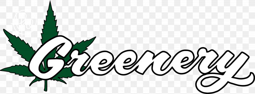 The Greenery Dispensary Cannabis Shop Marijuana, PNG, 6514x2403px, Greenery, Area, Black And White, Brand, Cannabis Download Free