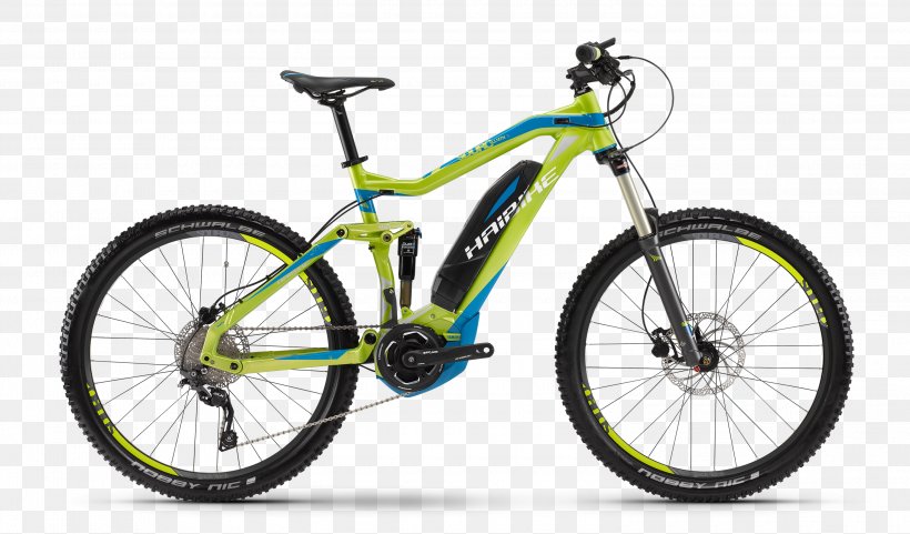 Mountain Bike Electric Bicycle Haibike Electricity, PNG, 3000x1761px, Mountain Bike, Automotive Tire, Bicycle, Bicycle Accessory, Bicycle Brake Download Free