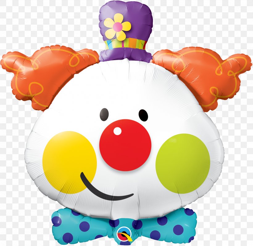 Mylar Balloon Clown Party Joker, PNG, 2000x1948px, Balloon, Acrobatics, Baby Toys, Balloon Release, Birthday Download Free