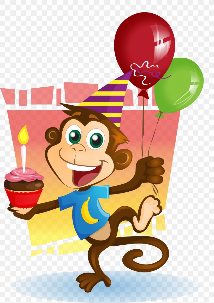Orangutan Monkey Baboons Clip Art, PNG, 2456x3482px, Orangutan, Art, Baboons, Birthday, Cartoon Download Free