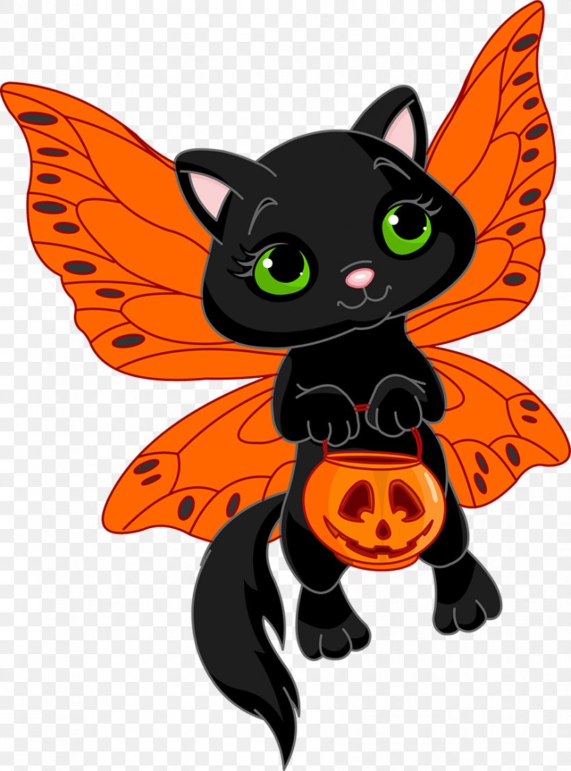 Tooth Fairy Halloween Clip Art, PNG, 888x1200px, Tooth Fairy, Bat, Black Cat, Butterfly, Carnivoran Download Free