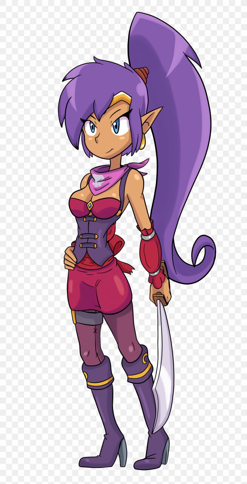 Shantae And The Pirate's Curse Fan Art Video Game DeviantArt Xbox One, PNG, 937x1837px, Watercolor, Cartoon, Flower, Frame, Heart Download Free