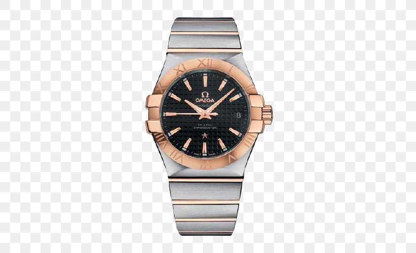 Omega Speedmaster Omega SA Omega Constellation Coaxial Escapement Watch, PNG, 500x500px, Omega Speedmaster, Brand, Breitling Sa, Brown, Chronometer Watch Download Free