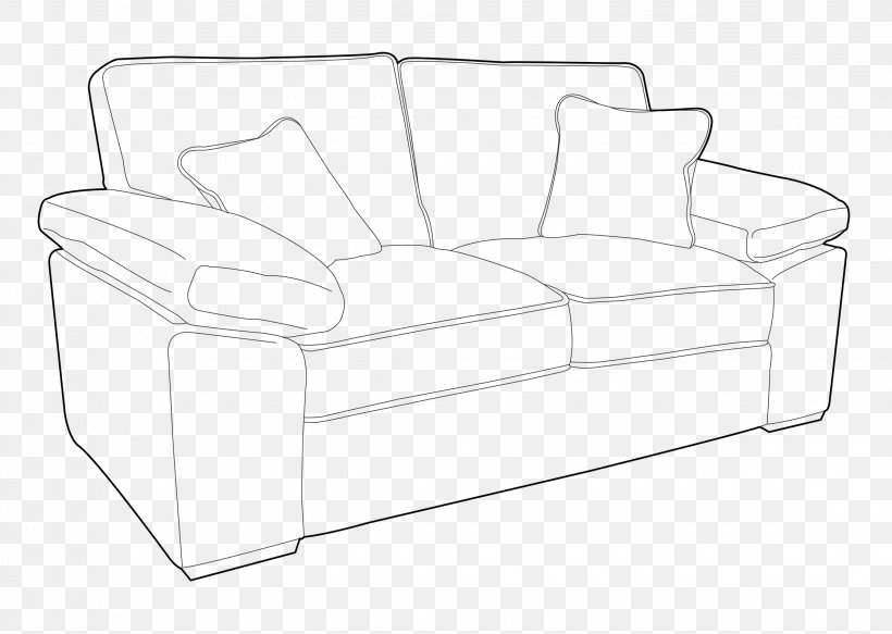 Couch Product Design Chair, PNG, 2244x1596px, Couch, Area, Black And White, Chair, Design M Group Download Free