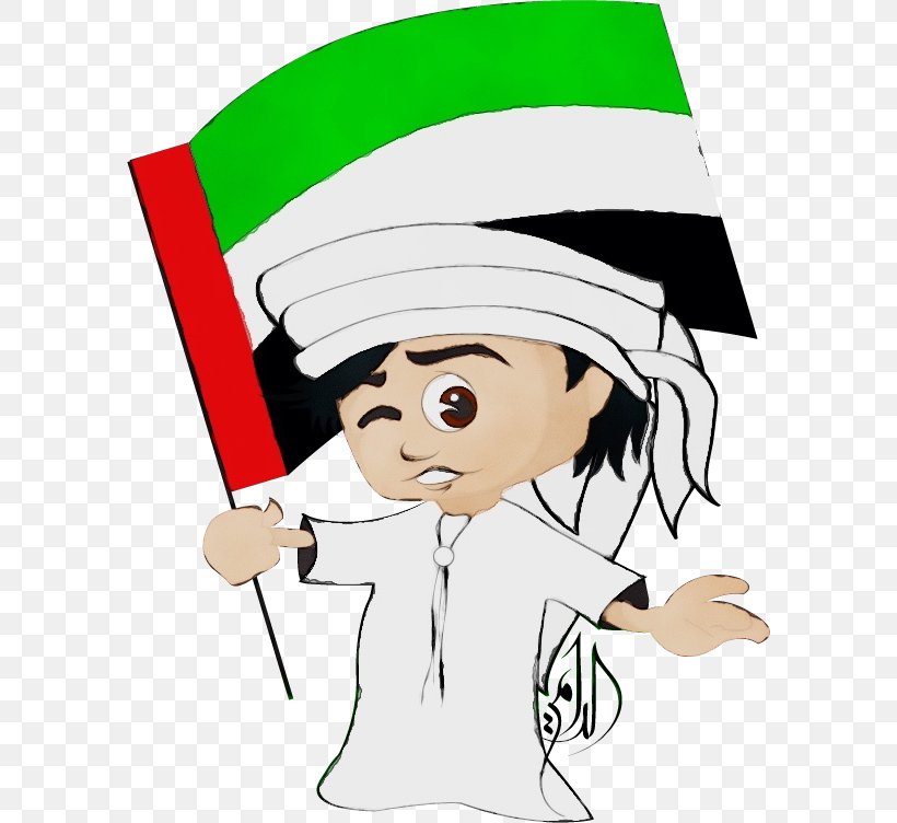 Flag Day, PNG, 588x752px, Watercolor, Cartoon, Drawing, Flag Day, Flag Of The United Arab Emirates Download Free