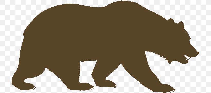 Grizzly Bear Vector Graphics Silhouette American Black Bear, PNG, 731x365px, Bear, American Black Bear, Animal Figure, Brown Bear, California Grizzly Bear Download Free
