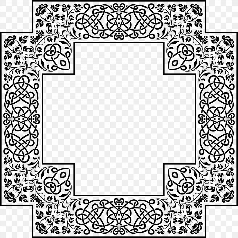 Picture Frames Visual Arts, PNG, 2296x2296px, Picture Frames, Area, Art, Black, Black And White Download Free