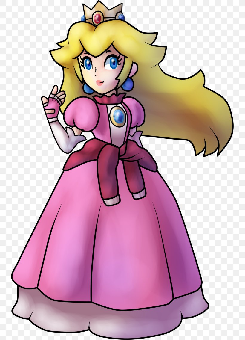 Super Princess Peach Princess Daisy Mario Bros., PNG, 747x1135px, Watercolor, Cartoon, Flower, Frame, Heart Download Free