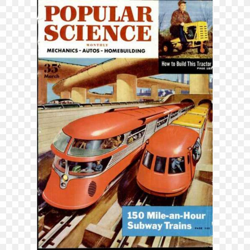 Train Science Magazine Popular Science, PNG, 950x950px, Train, Dieselpunk, Future, Magazine, Mode Of Transport Download Free