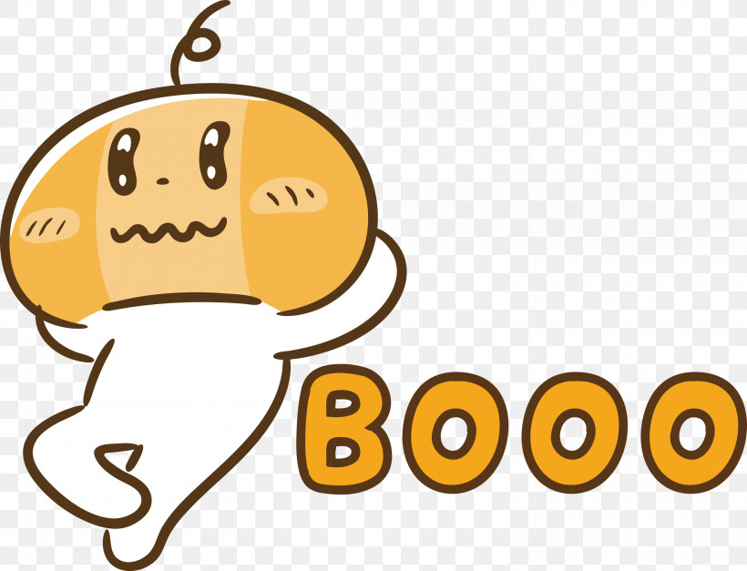 Booo Happy Halloween, PNG, 3000x2294px, Booo, Behavior, Cartoon, Emoticon, Geometry Download Free