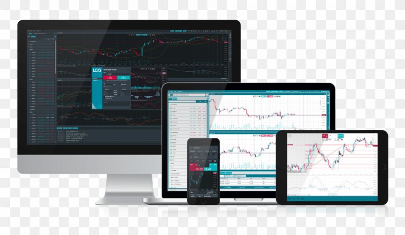 Trader Electronic Trading Platform Foreign Exchange Market London Capital Group Contract For Difference, PNG, 950x552px, Trader, Binary Option, Brand, Communication, Computer Monitor Download Free