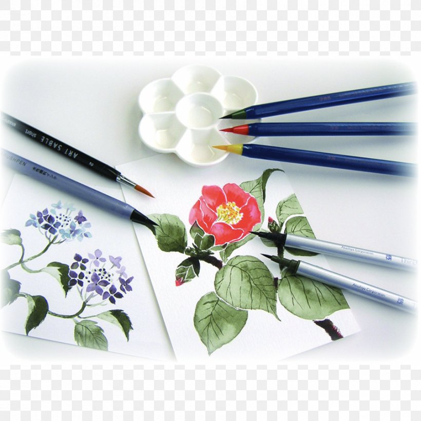 Watercolor Painting Fudepen Paintbrush Ink Brush, PNG, 900x900px, Watercolor Painting, Artificial Flower, Brush, Calligraphy, Chopsticks Download Free