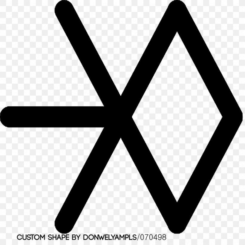 EXO XOXO K-pop Logo Growl, PNG, 894x894px, Exo, Baekhyun, Black, Black And White, Brand Download Free