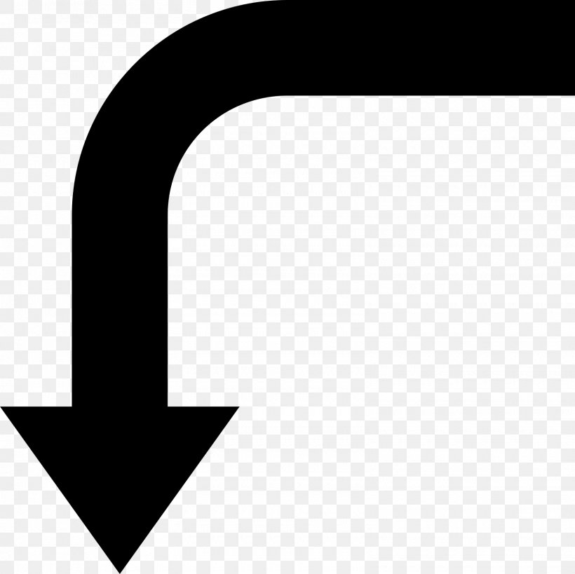 Arrow Down, PNG, 1600x1600px, Arrow Down, Android, Arrow Keys, Black, Black And White Download Free