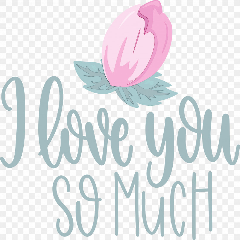 Flower Font Logo Petal Meter, PNG, 2999x3000px, I Love You So Much, Biology, Flower, Logo, Love Download Free