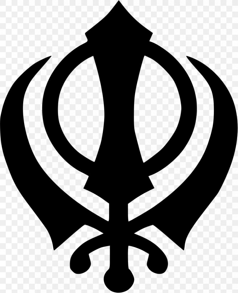 Sikhism Khanda Symbol The Five Ks, PNG, 829x1024px, Sikhism, Amrit Sanchar, Black And White, Five Ks, God Download Free