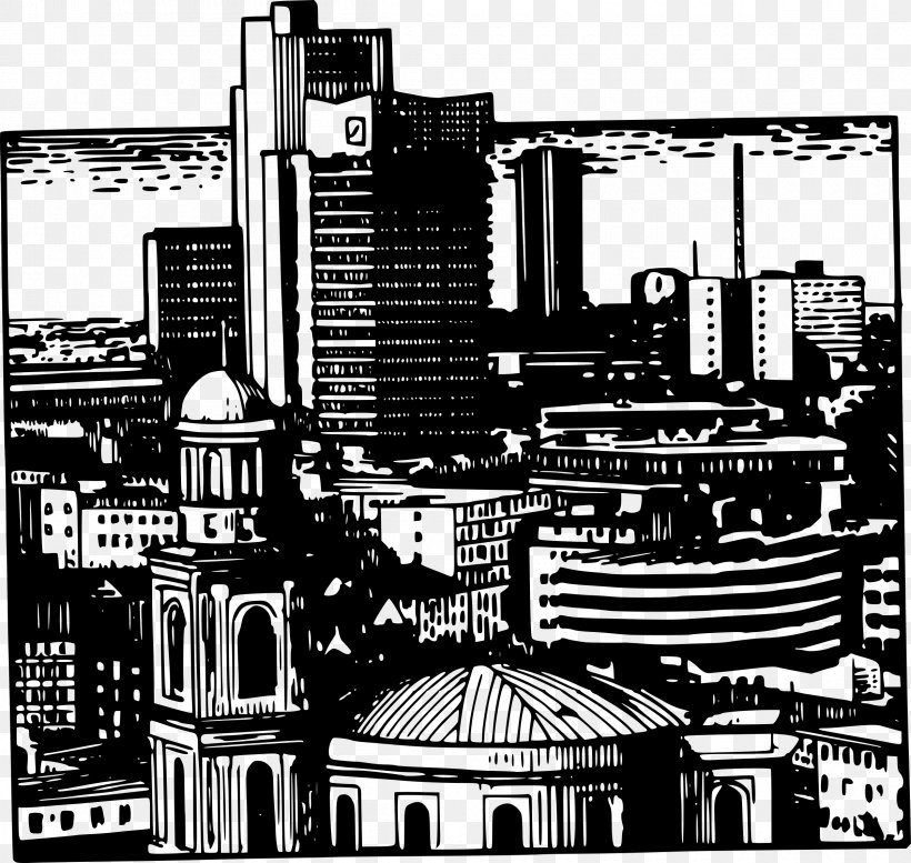 Skyline Clip Art, PNG, 2400x2275px, Skyline, Black And White, Building, City, Cityscape Download Free