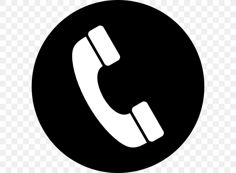 Telephone Symbol Clip Art, PNG, 600x600px, Telephone, Black And White, Brand, Free Content, Home Business Phones Download Free