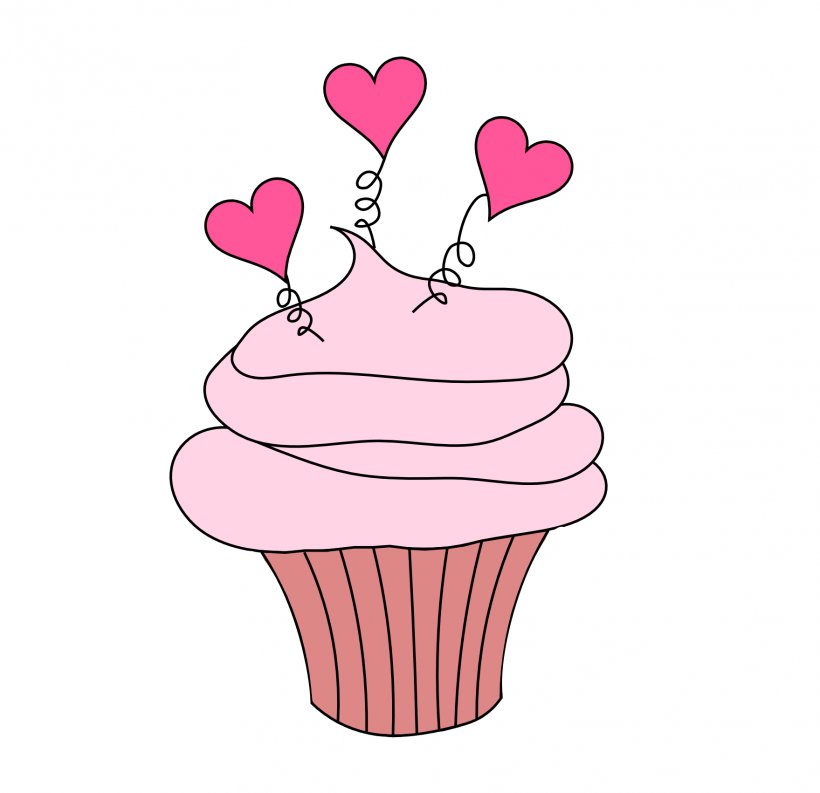 Cupcake Valentine's Day Clip Art, PNG, 1759x1702px, Watercolor, Cartoon, Flower, Frame, Heart Download Free