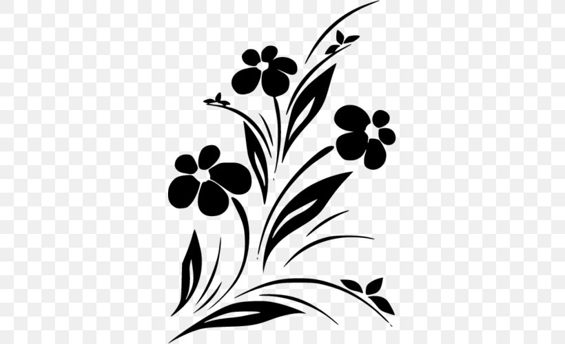 Floral Design Flower, PNG, 500x500px, Floral Design, Art, Black, Black And White, Blossom Download Free