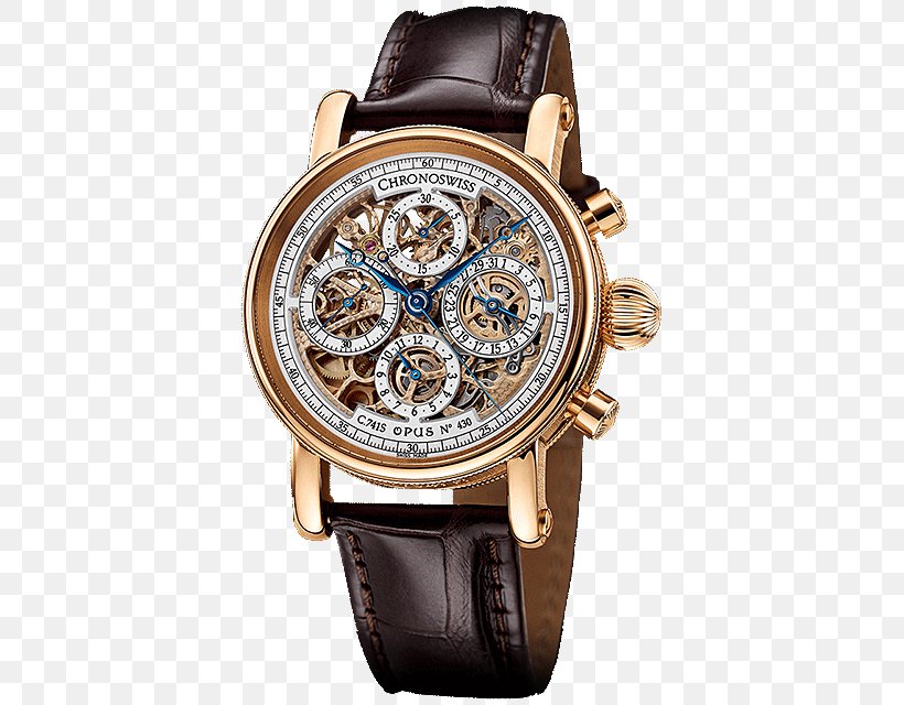 Watch Chronoswiss Tourbillon Cartier Clock, PNG, 640x640px, Watch, Automatic Watch, Bling Bling, Brand, Brown Download Free