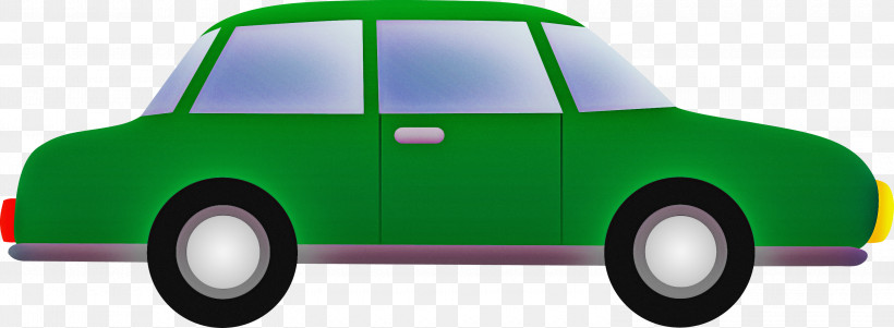 City Car, PNG, 3000x1102px, Land Vehicle, Car, City Car, Electric Car, Green Download Free