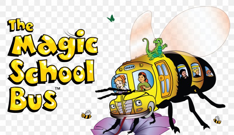 The Magic School Bus Lost In The Solar System The Magic School Bus In The Time Of The Dinosaurs Scholastic Corporation, PNG, 971x559px, Bus, Bee, Book, Bumblebee, Cartoon Download Free