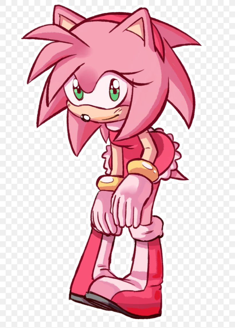 Amy Rose Sonic The Hedgehog Metal Sonic Princess Sally Acorn, PNG, 700x1142px, Watercolor, Cartoon, Flower, Frame, Heart Download Free
