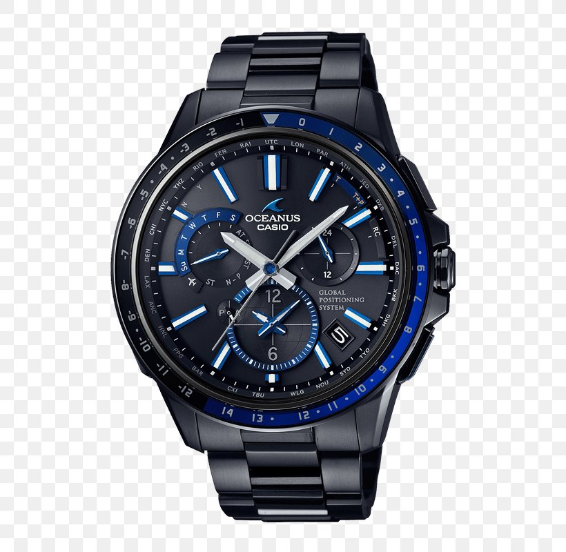 Casio Oceanus G-Shock Casio Men's Watch, PNG, 500x800px, Casio Oceanus, Blue, Brand, Casio, Casio Wave Ceptor Download Free