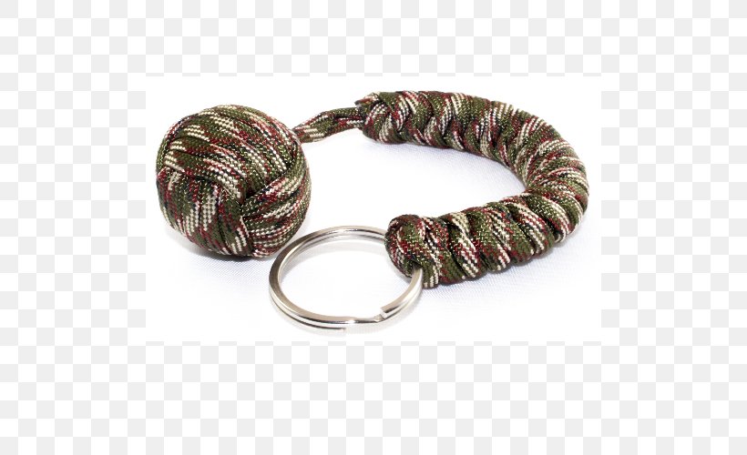 Monkey's Fist Parachute Cord Key Chains Lanyard Knot, PNG, 500x500px, Parachute Cord, Begleri, Bracelet, Camouflage, Fashion Accessory Download Free