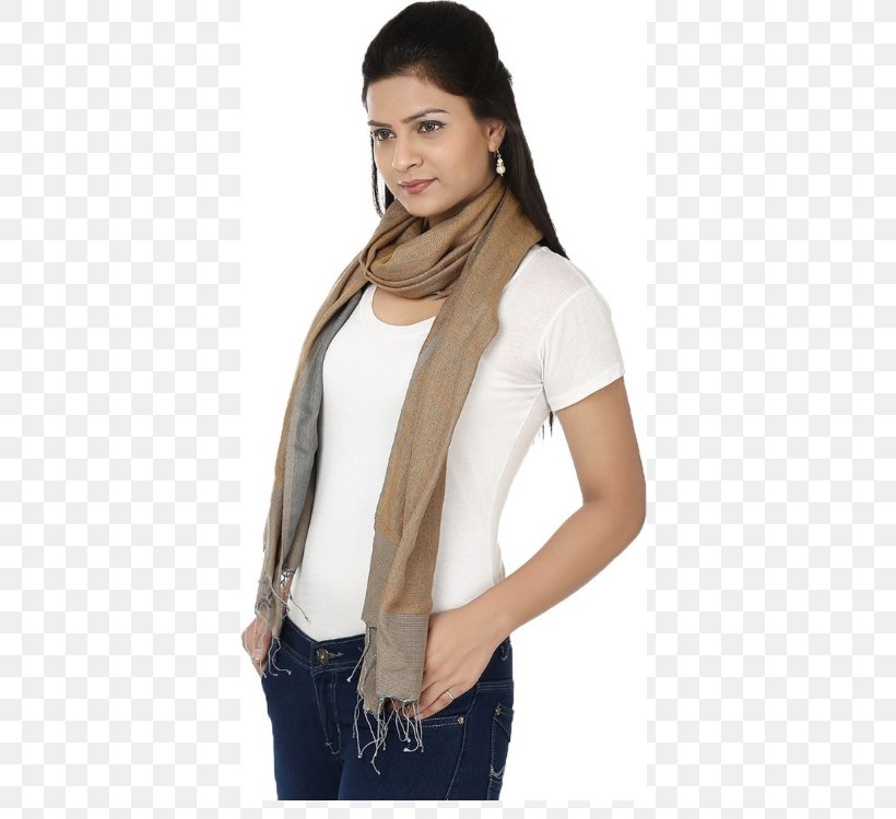 Sleeve Outerwear Scarf Jacket Neck, PNG, 500x750px, Sleeve, Beige, Clothing, Jacket, Long Hair Download Free