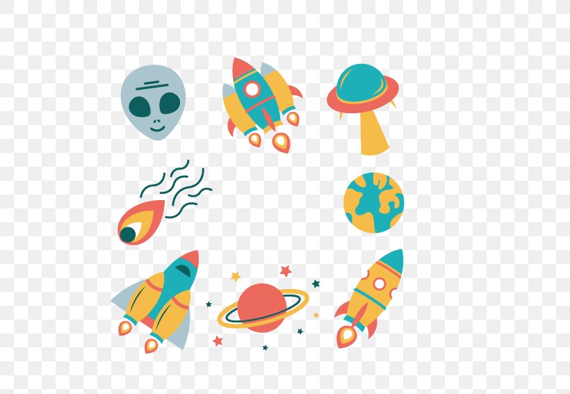 Extraterrestrials In Fiction Outer Space Spacecraft Extraterrestrial Life, PNG, 567x567px, Extraterrestrials In Fiction, Area, Baby Toys, Cartoon, Extraterrestrial Life Download Free