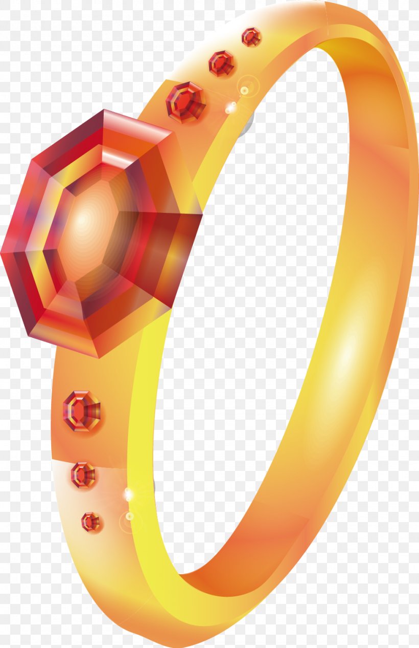 Euclidean Vector Ring Gemstone, PNG, 974x1504px, Ring, Diamond, Gemstone, Orange, Wedding Ring Download Free