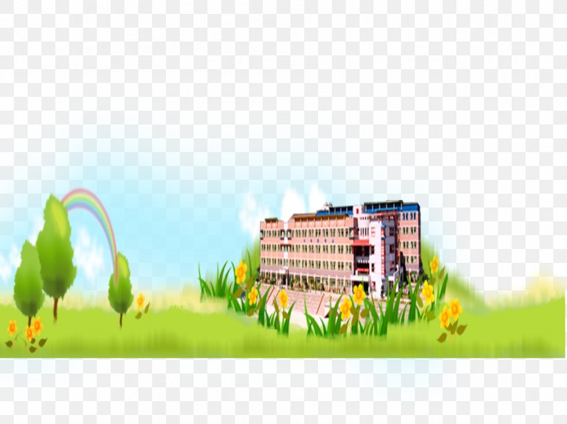 School Flowers Rainbow Gratis Computer File, PNG, 946x708px, School, Android, Biome, Brand, Daytime Download Free