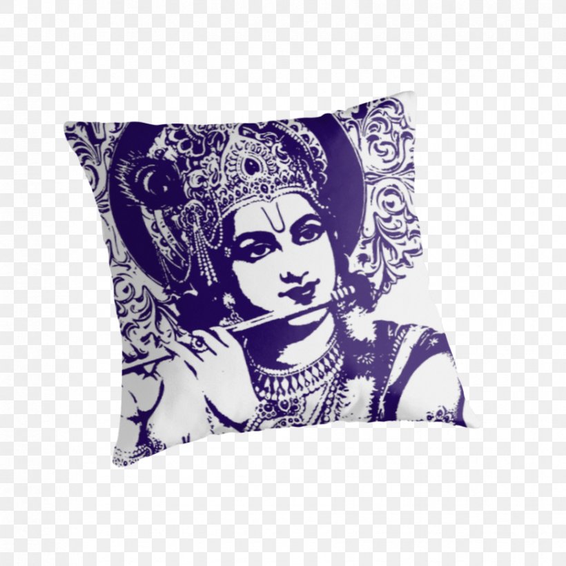Krishna Purple Innovation Throw Pillows Cushion Rama, PNG, 875x875px, Krishna, Cushion, Hare Krishna, Lilac, Pillow Download Free