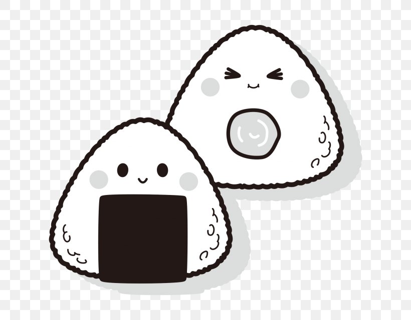 Onigiri Rice Umeboshi Illustration Nori, PNG, 640x640px, Onigiri, Black And White, Coloring Book, Cuisine, Dinner Download Free