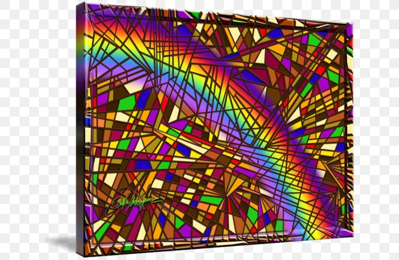 Stained Glass Modern Art Symmetry Line Pattern, PNG, 650x535px, Stained Glass, Art, Glass, Material, Modern Architecture Download Free