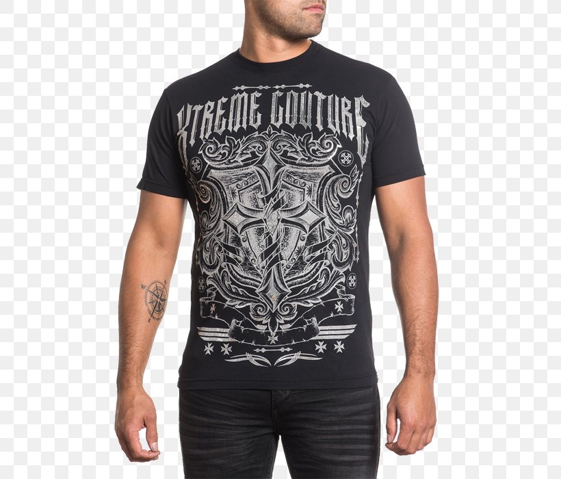 T-shirt Affliction Clothing Sleeve, PNG, 700x700px, Tshirt, Affliction Clothing, Black, Brand, Clothing Download Free
