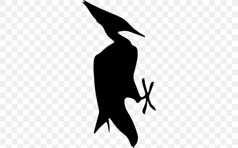 Silhouette Woodpecker Bird Clip Art, PNG, 512x512px, Silhouette, Art, Artwork, Beak, Bird Download Free