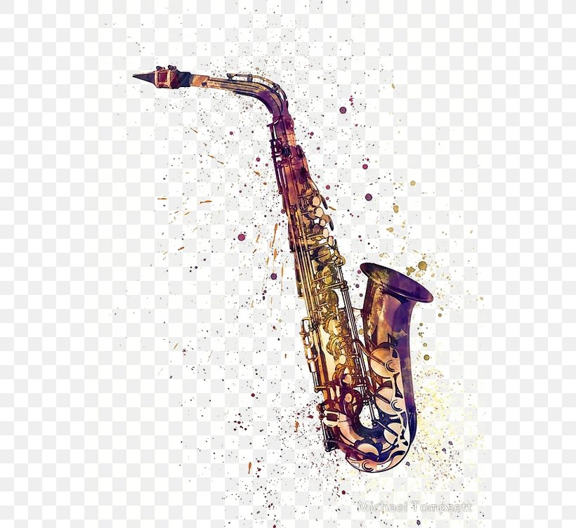 Saxophone Poster Canvas Print Printing, PNG, 564x752px, Watercolor, Cartoon, Flower, Frame, Heart Download Free