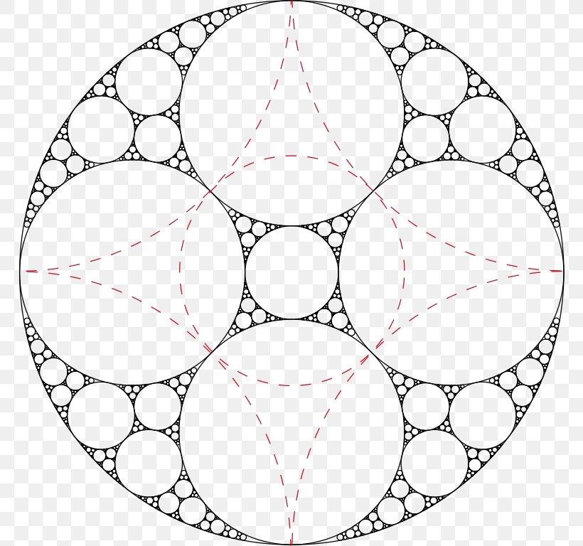Apollonian Gasket Fractal Circle Möbius Transformation Mathematics, PNG, 768x768px, Apollonian Gasket, Apollonian Sphere Packing, Area, Attractor, Ball Download Free