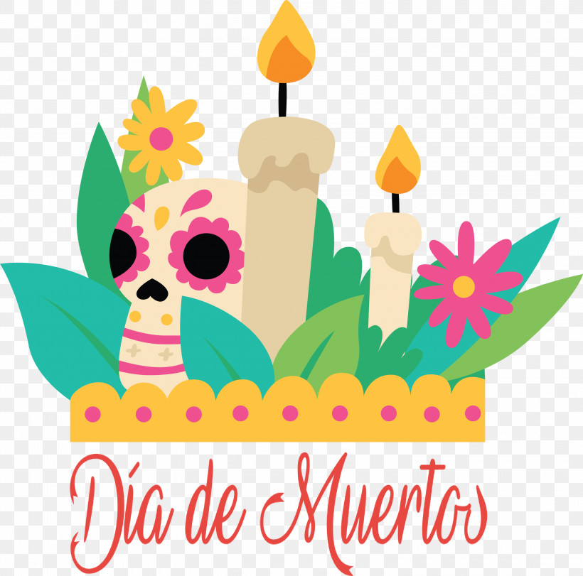 Dia De Muertos Day Of The Dead, PNG, 3000x2970px, D%c3%ada De Muertos, Biology, Day Of The Dead, Floral Design, Leaf Download Free