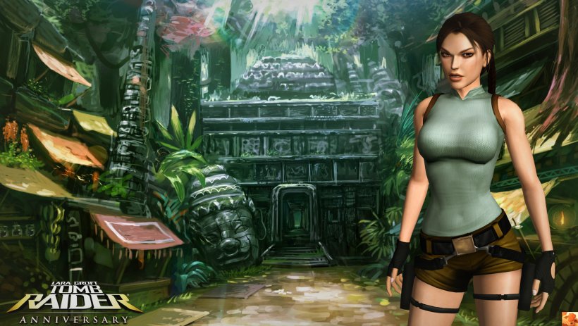 Tomb Raider: Anniversary Tomb Raider II Tomb Raider: Underworld Tomb Raider: Legend, PNG, 2717x1536px, Watercolor, Cartoon, Flower, Frame, Heart Download Free