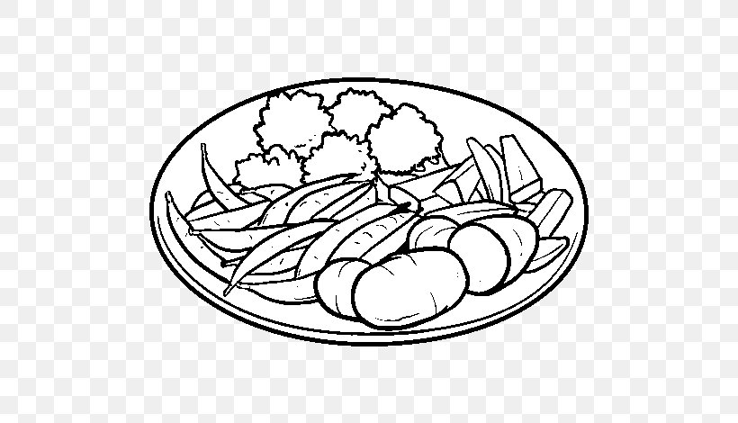 Dish Coloring Book Food Drawing Vegetable, PNG, 600x470px, Dish, Art, Artwork, Black And White, Color Download Free