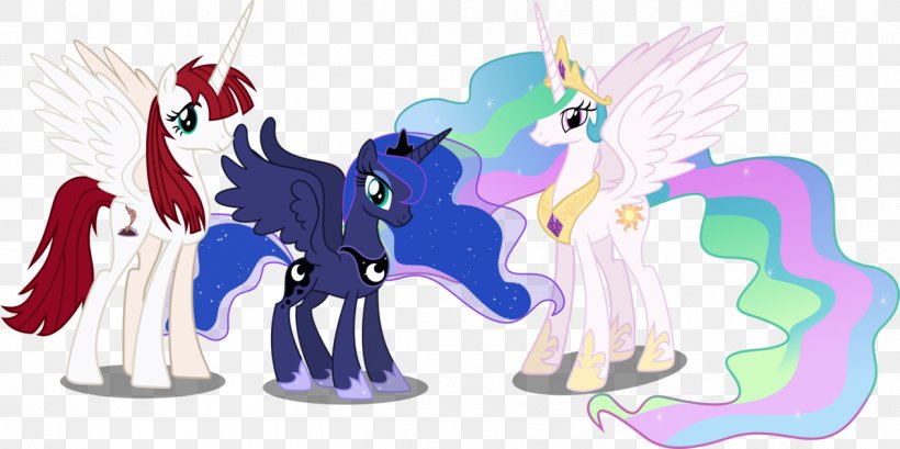 My Little Pony: Friendship Is Magic Fandom Princess Celestia Princess Luna Equestria, PNG, 1265x632px, Watercolor, Cartoon, Flower, Frame, Heart Download Free