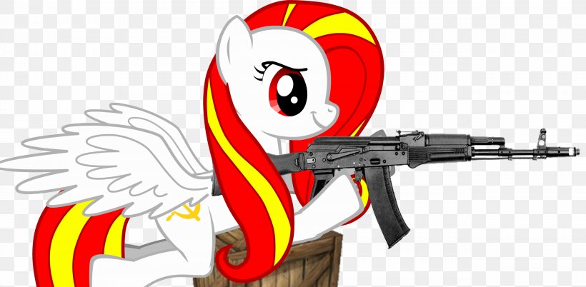 Horse Gun AK-74 Clip Art, PNG, 2542x1247px, Horse, Character, Fictional Character, Gun, Horse Like Mammal Download Free