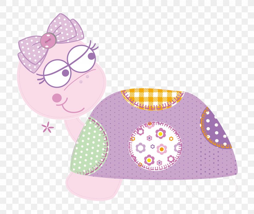 Polka Dot Textile Bib Pink, PNG, 2572x2175px, Turtle, Bib, Book, Cartoon, Cuteness Download Free