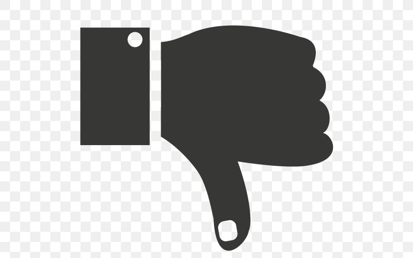 Thumb Signal Duim Omlaag, PNG, 512x512px, Thumb, Black, Black And White, Brand, Color Download Free